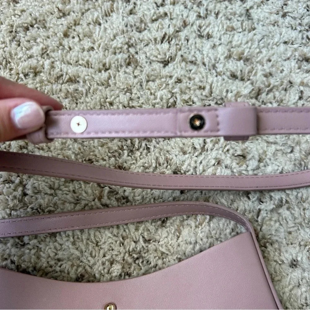 Anthropologie SAMARA Medium Shoulder Bag Peony Vegan Leather - Picture 4 of 6